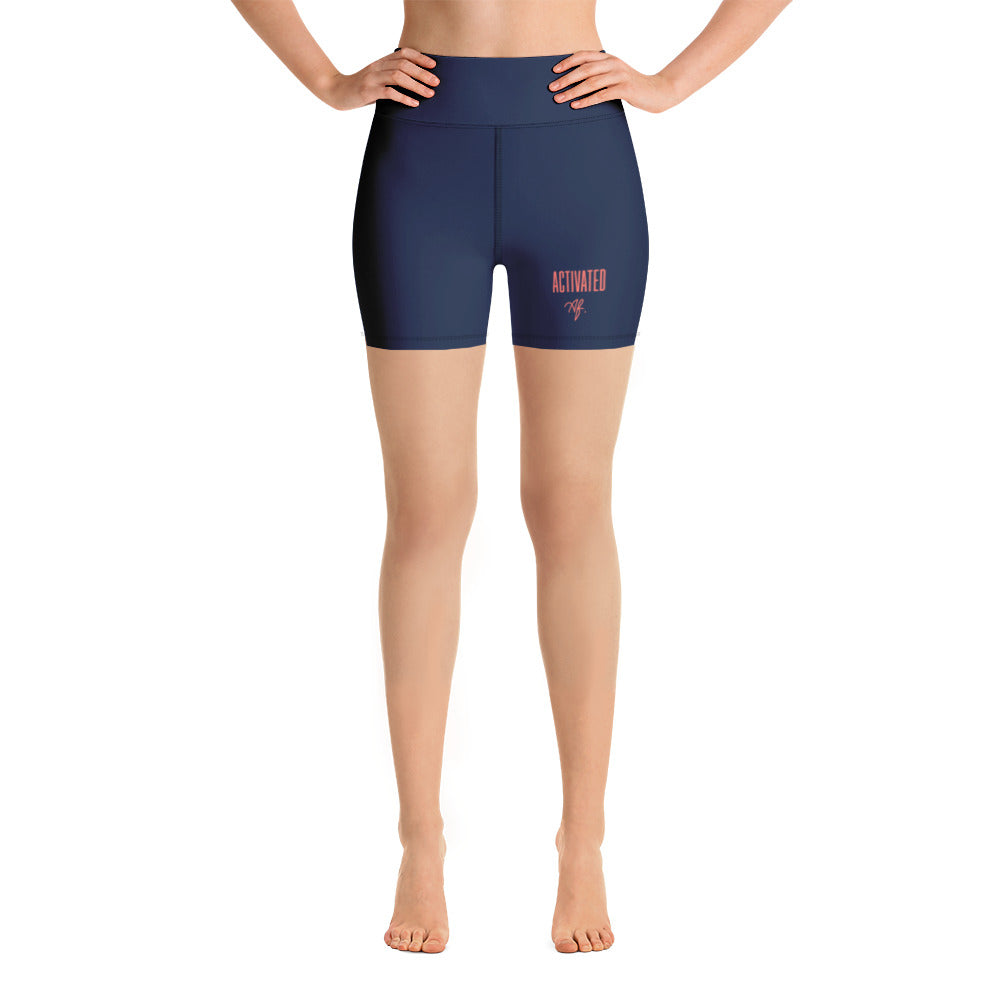 Activated AF. Yoga Shorts - Navy