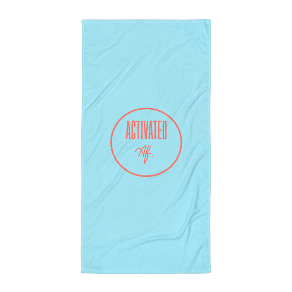 Activated AF. Beach Towel - Turquoise